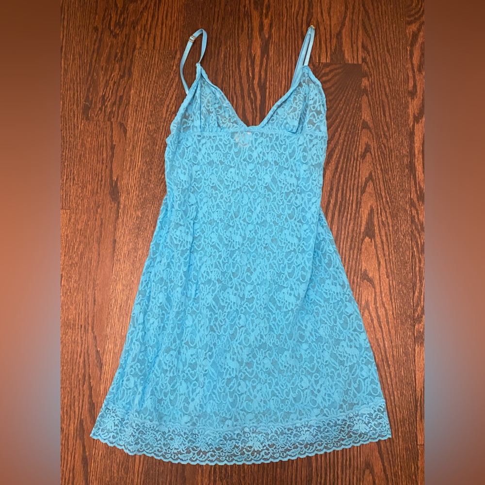 Victoria's Secret vintage Blue Lace Slip Dress